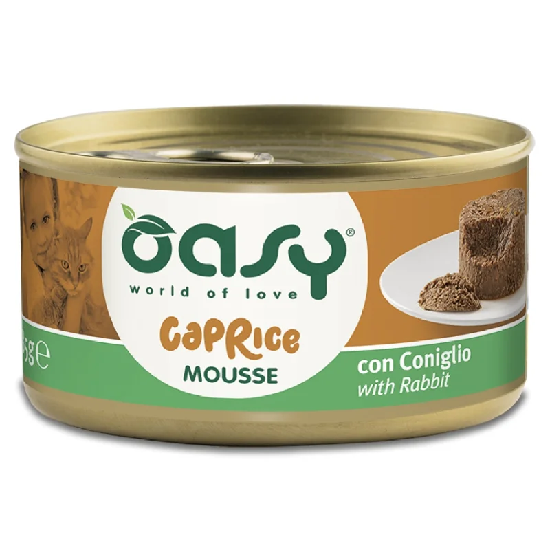 OASY Caprice Mousse s Zečetinom, mus za mačke, 85g