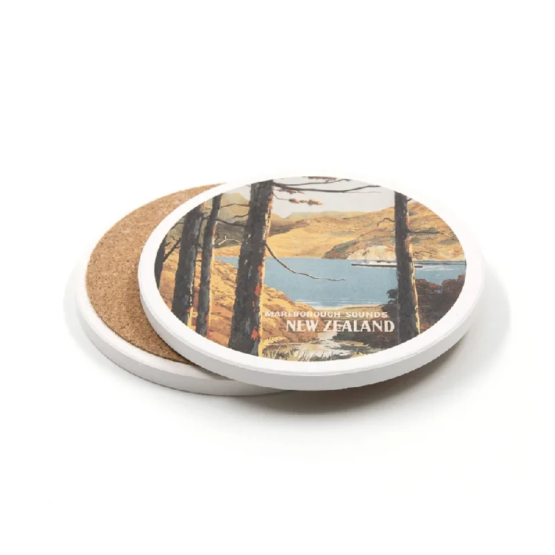 100% NZ Ceramic Coaster Marlborough Tourist