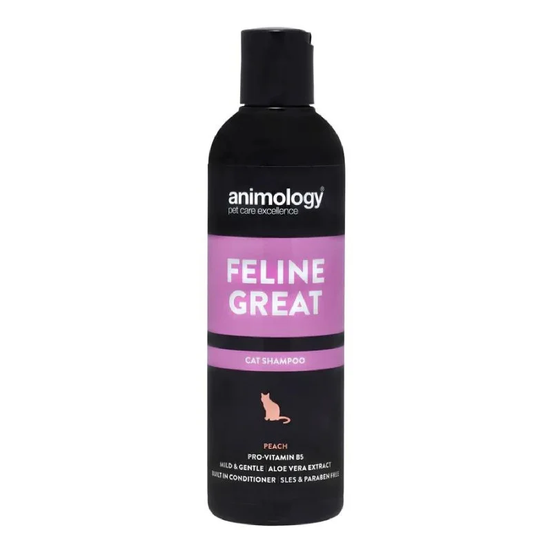 ANIMOLOGY Šampon za mačke Feline Great, s mirisom breskve, 250ml