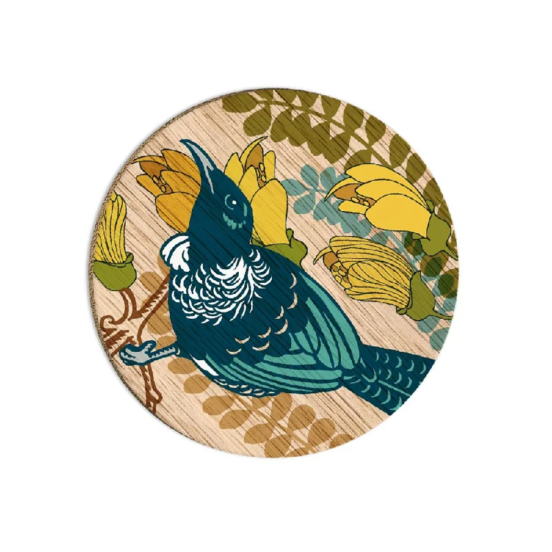 Screenprint Tūī Coaster