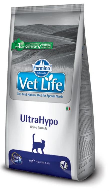 VET LIFE Feline Ultrahypo, kod alergijskih reakcija, 2kg