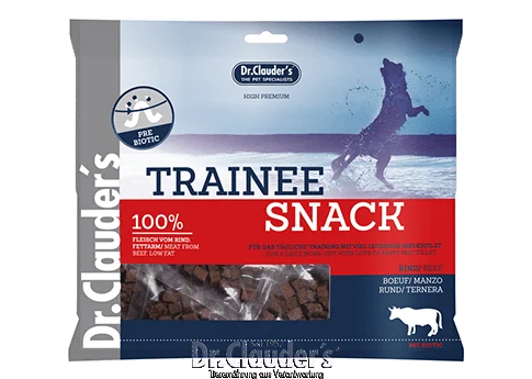 - Natural ingredient dog foodDr Clauder's Premium Beef Trainee Snacks, 500g