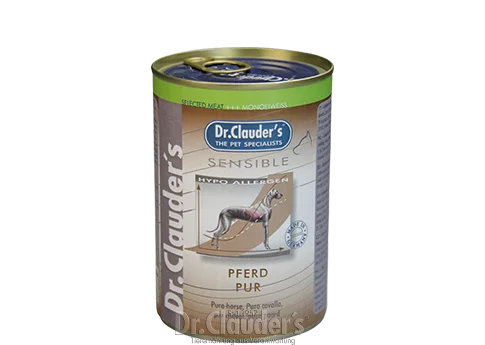 - Dog food recommendations for multi-dog householdsDr Clauder's Selected Meat - SENSIBLE - Pure Horse 400g