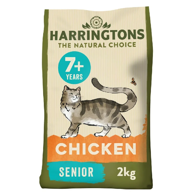    - Cat food for coat health  Harringtons Complete Senior Chicken Cat Food 2kg