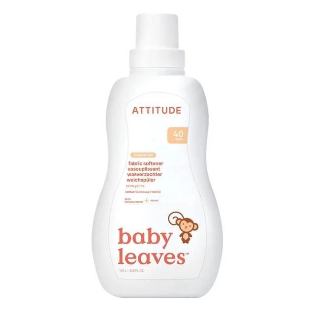 Attitude Baby Leaves Fabric Softener - 40 Loads - Pear Nectar   1L