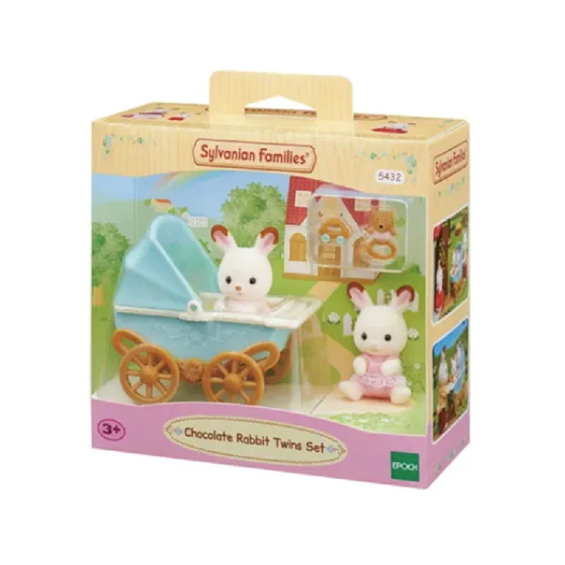 Sylvanian Families Chocolate Rabbit Twins Set