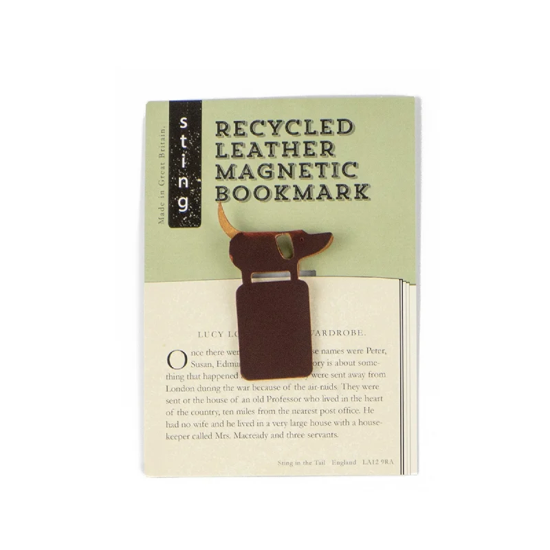 Recycled Leather Dog Bookmark