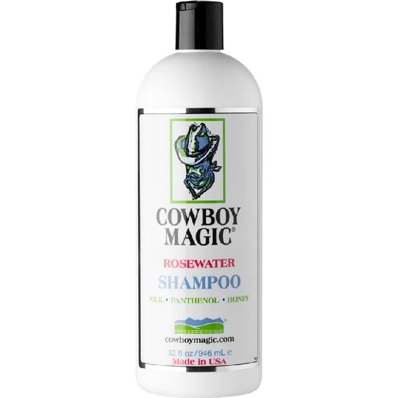 Pet shampoo: a shampoo specifically used to clean pet hair,COWBOY MAGIC ROSEWATER SHAMPOO (32 OZ)