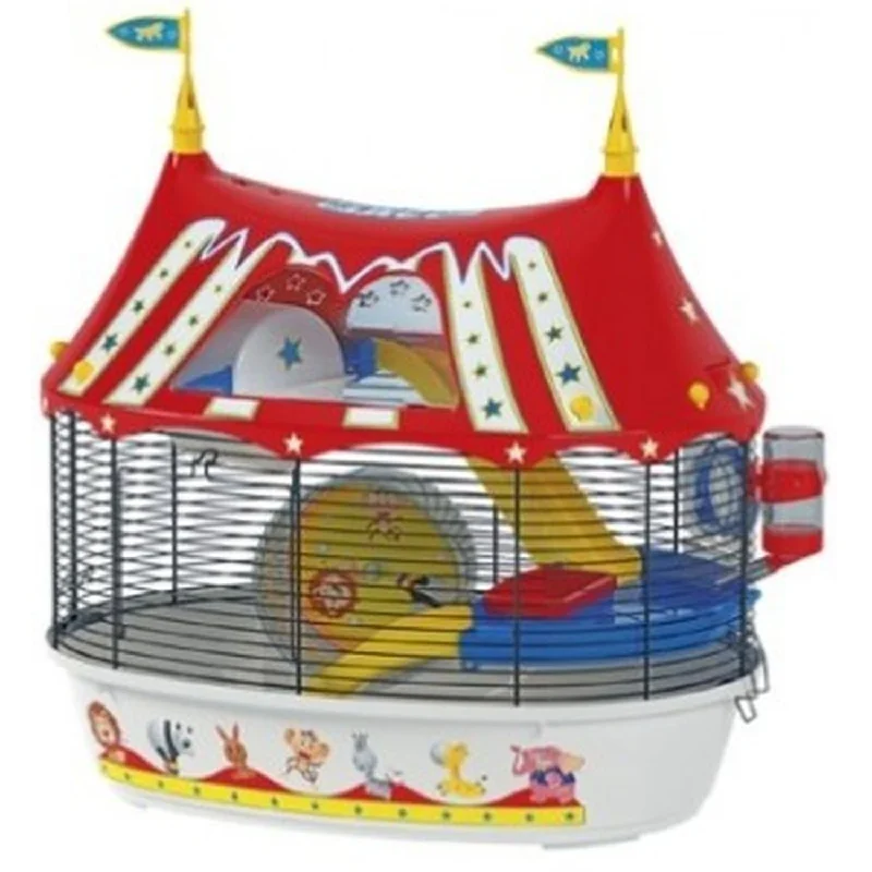 FERPLAST Kavez za hrčke Circus Fun Crveno/Beli 49,5x34x42,5cm