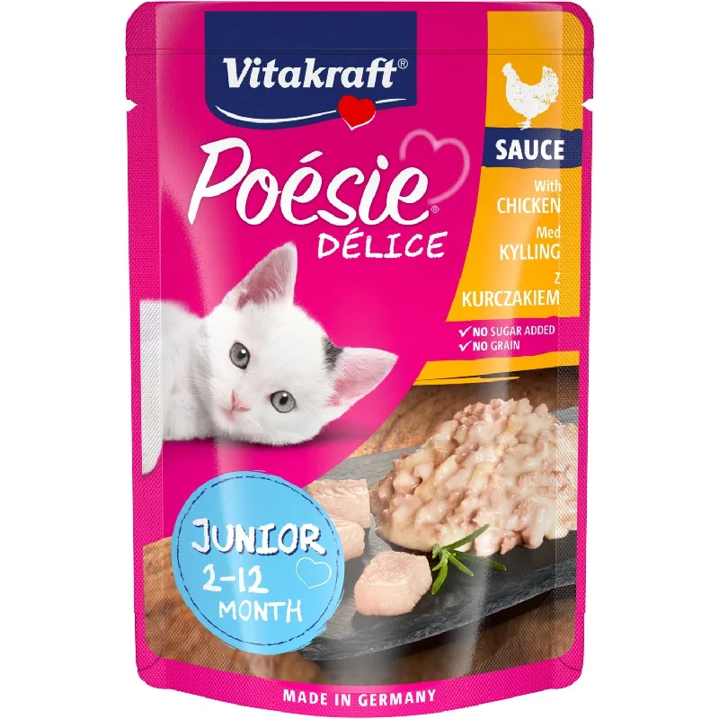 VITAKRAFT Posie Dlice, JUNIOR piletina u sočnom sosu, za mačiće, 85g