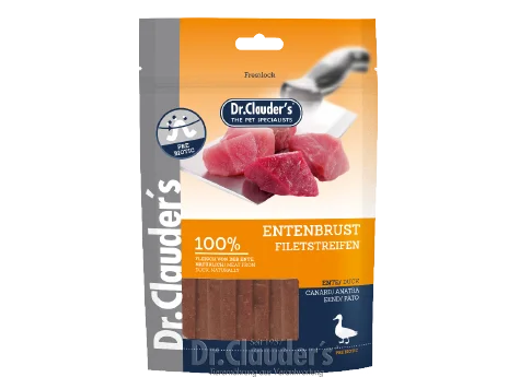 - The effect of dog food on dental healthDr Clauder's Duck Breast Filet Strips, 80g