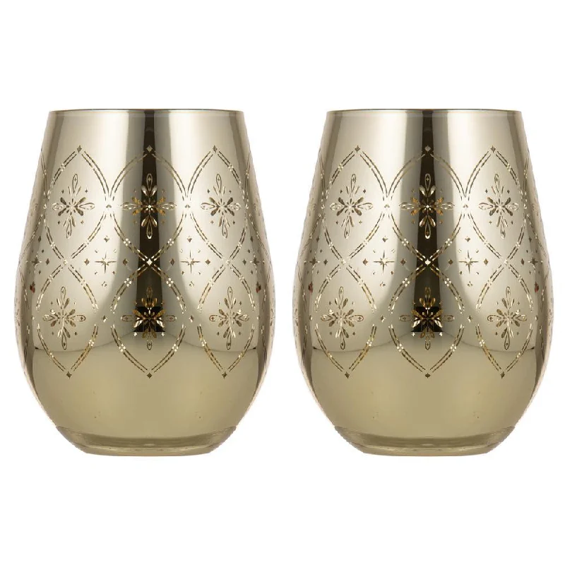 Tempa Chantelle Set of 2 Stemless Glasses