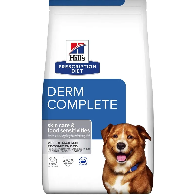 HILLs PrescriptionDiet Canine Derm Complete Skin Care&Food Sensitivities, 1,5kg