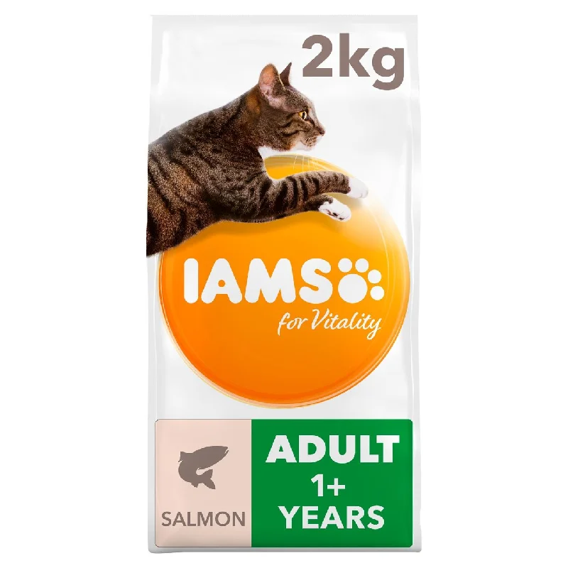    - High-protein cat food  IAMS for Vitality Adult Cat Food With Salmon 2kg