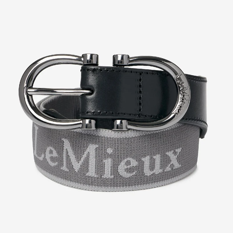 Lemieux Elasticated Belt - Dark Grey