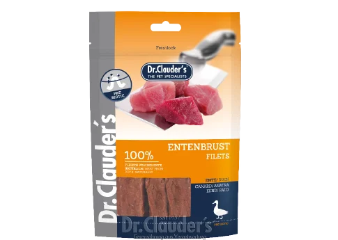 - Dog food nutritional analysisDr Clauder's Duck Breast Filets, 80g