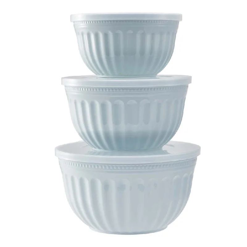 Ambrosia Azure  Set of 3 Moulded Mixing Bowl