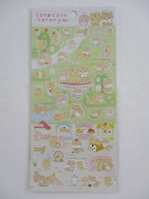 Cute Kawaii San-X CorocorocoroNya Cat Sticker Sheet 2020 - B - for Planner Journal Scrapbook Craft