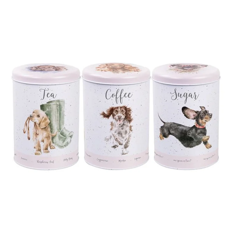 Wrendale A Dogs Life Tea Coffee Sugar Cannisters