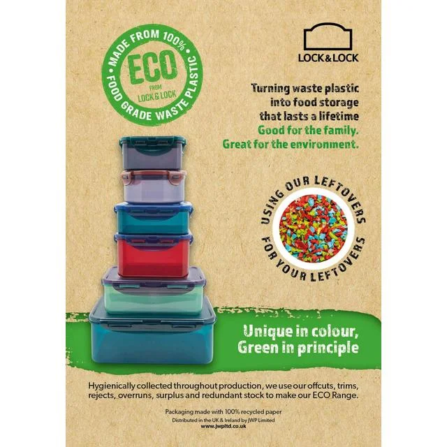 Lock & Lock Eco Square Container 870ml