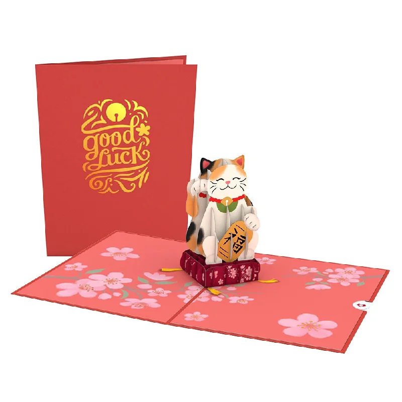 Lucky Cat Pop-Up Card