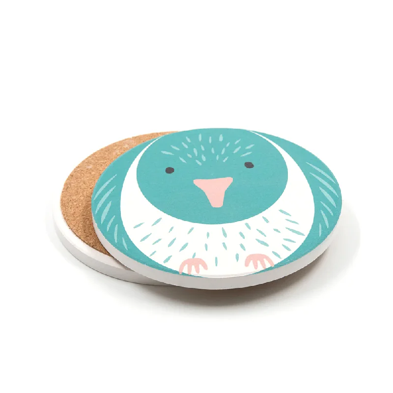 100% NZ Ceramic Coaster Cuties Kererū