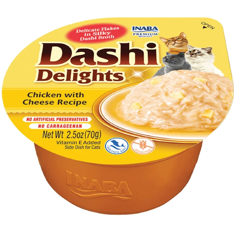 DASHI Delights za mačke, čorba s komadima piletine i sirom, 70g