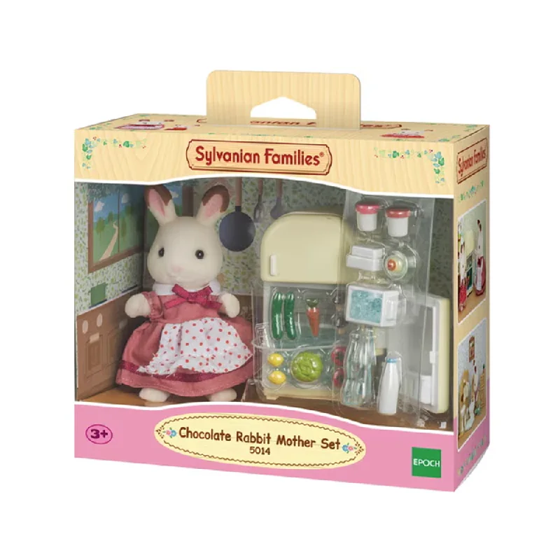 Sylvanian Families Chocolate Rabbit with Fridge Set