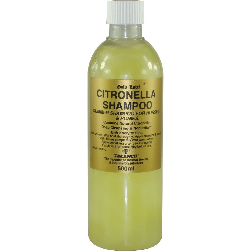 Pet grooming and cleaning products:Gold Label Stock Shampoo Citronella