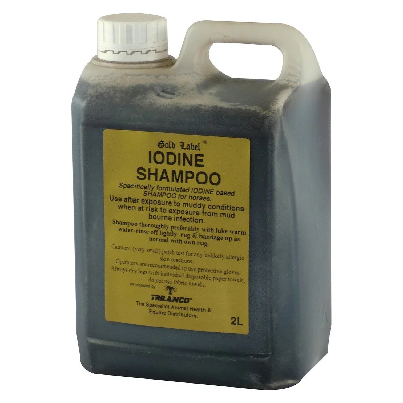 with the functions of decontamination, deodorization, and nourishment.Gold Label Iodine Shampoo