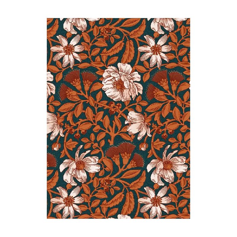 Tangled Up In Purū Tea Towel Orange