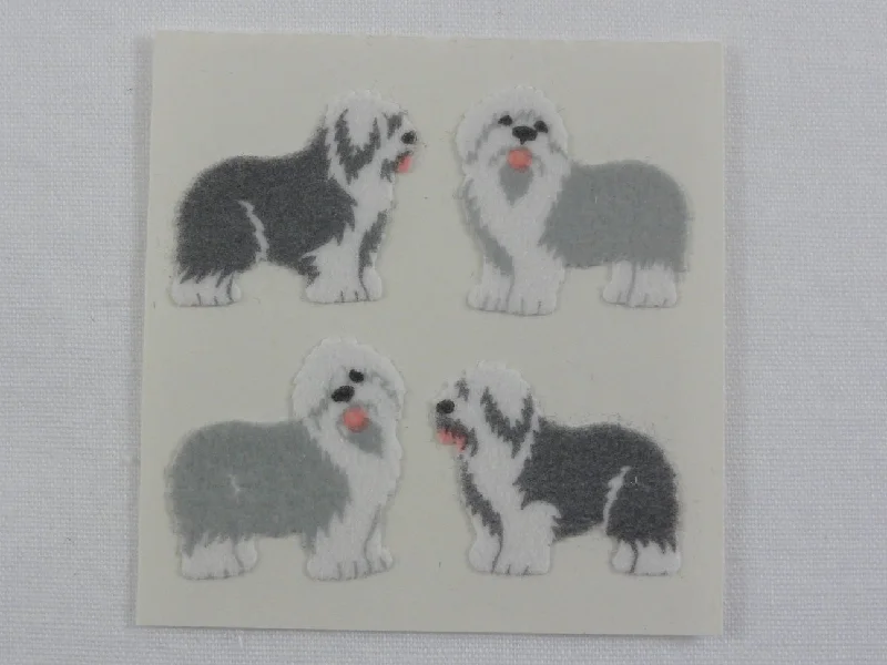 Sandylion Dog Fuzzy Sticker Sheet / Module - Vintage & Collectible