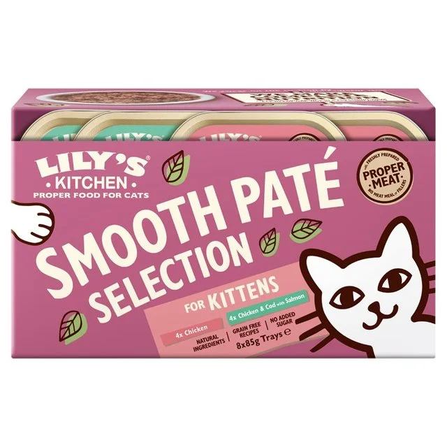 Lily's Kitchen Pate Selection for Kittens   8 x 85g