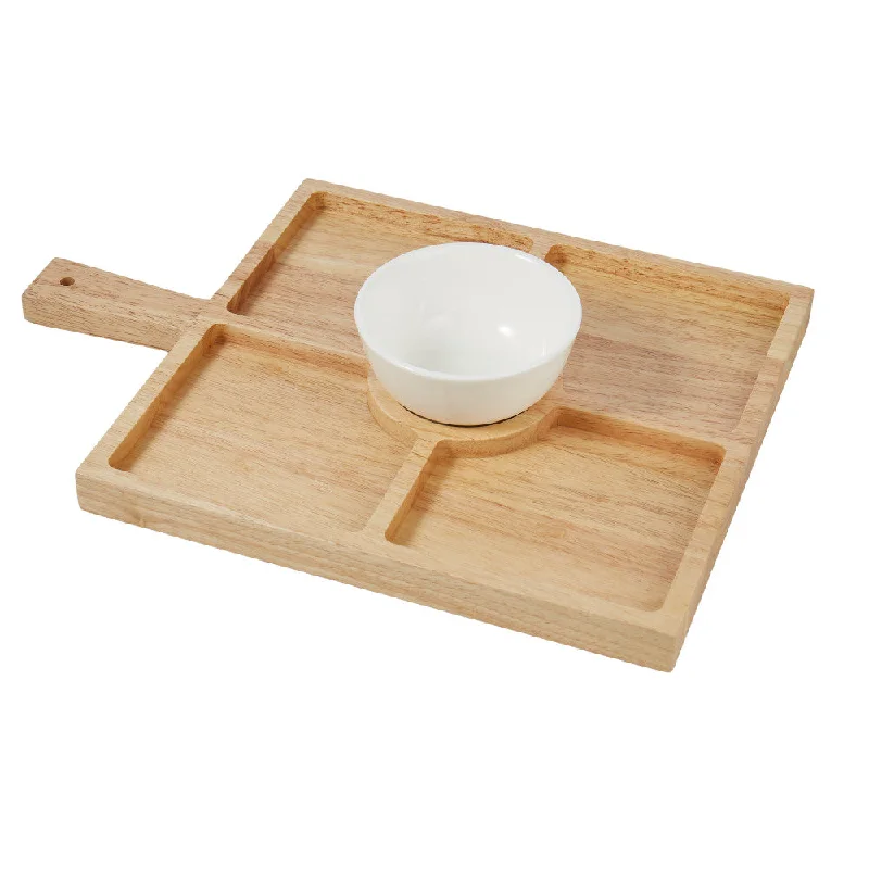 Davis & Waddell Serving Board With Ceramic Bowl