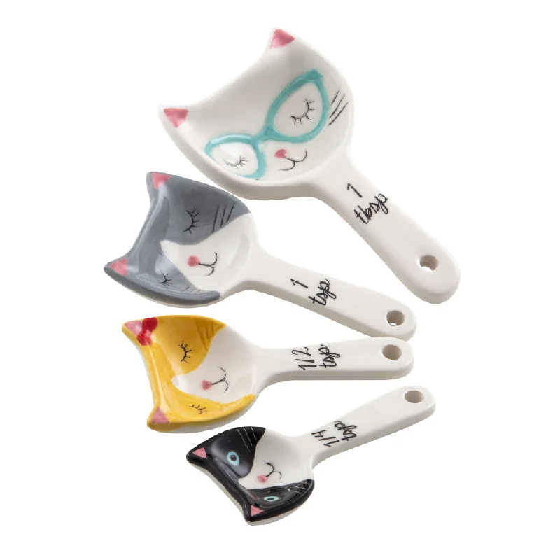 Davis & Waddell Kitty Crew Set of 4 Measuring Spoons